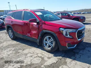 2023 GMC Terrain SLE with VIN 3GKALMEG0PL177061, listed as a IAAI auction lot 41936670 with 18,507 mi miles and . Bid and sale history available at carsss.com. Image 1.