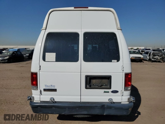 2014 Ford Econoline Cargo Commercial with VIN 1FTNS2EWXEDA39249, listed as a Copart auction lot 68464544 with 69,596 mi miles and Clean Title. Bid and sale history available at carsss.com. Image 6.