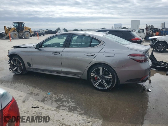2024 Genesis G70 Sport Advanced with VIN KMTG54SE8RU138988, listed as a Copart auction lot 42835125 with 6,200 mi miles and Salvage Title. Bid and sale history available at DreamBid. Image 2.