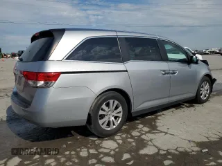 2016 Honda Odyssey EX-L with VIN 5FNRL5H66GB132308, listed as a Copart auction lot 55299495 with 143,174 mi miles and Salvage Title. Bid and sale history available at DreamBid. Image 3.