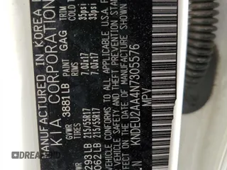 2022 Kia Seltos S with VIN KNDEU2AA4N7305576, listed as a Copart auction lot 52781825 with 75,133 mi miles and Salvage title. Bid and sale history available at DreamBid. Image 13.