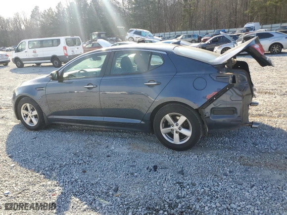 2015 Kia Optima LX with VIN 5XXGM4A77FG469759, listed as a Copart auction lot 46833495 with 133,009 mi miles and Salvage Title. Bid and sale history available at carsss.com. Image 2.