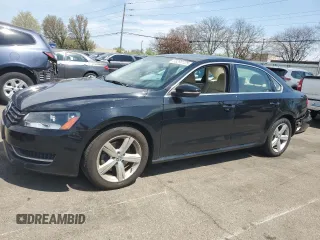 2012 Volkswagen Passat SE with VIN 1VWBP7A35CC027104, listed as a Copart auction lot 53290725 with 97,773 mi miles and Salvage Title. Bid and sale history available at carsss.com. Image 1.