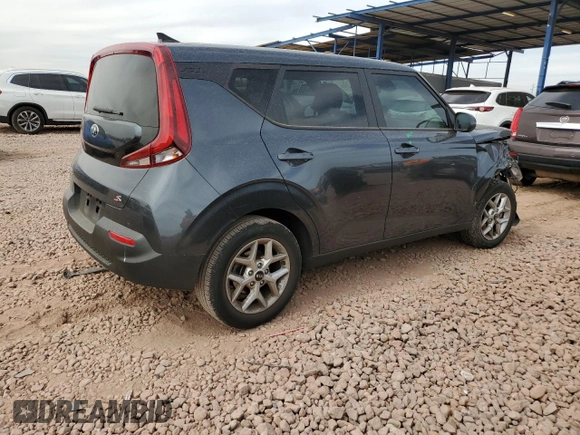 2020 Kia Soul LX with VIN KNDJ23AU1L7021680, listed as a Copart auction lot 47815055 with 23,293 mi miles and Salvage Title. Bid and sale history available at carsss.com. Image 3.