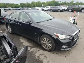 2017 Infiniti Q50 2.0t Sport with VIN JN1CV7ARXHM681506, listed as a Copart auction lot 66861994 with 97,493 mi miles and Salvage Title. Bid and sale history available at carsss.com. Image 4.