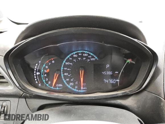 2020 Chevrolet Spark LS with VIN KL8CB6SA7LC481005, listed as a Copart auction lot 48429925 with 74,760 mi miles and Clean Title. Bid and sale history available at DreamBid. Image 9.