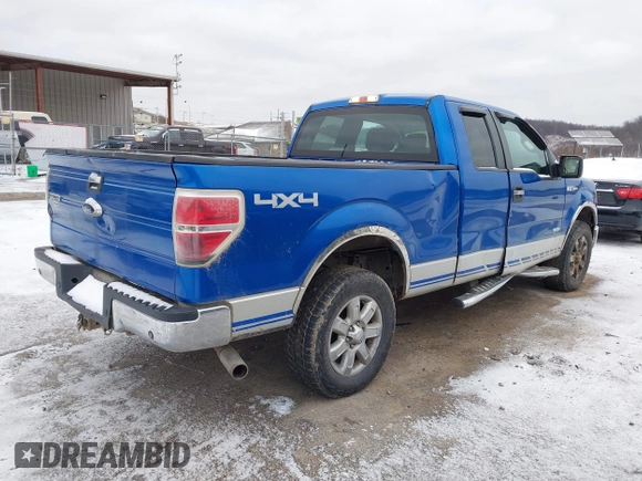 2013 Ford F-150 XL with VIN 1FTFX1ET9DFA00998, listed as a IAAI auction lot 41216058 with 168,995 mi miles and . Bid and sale history available at DreamBid. Image 4.