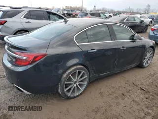 2014 Buick Regal GS with VIN 2G4GU5GX9E9221804, listed as a Copart auction lot 80933674 with 89,666 mi miles and Salvage Title. Bid and sale history available at DreamBid. Image 3.