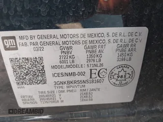 2022 Chevrolet Blazer RS с VIN 3GNKBKRS5NS181607, выставлен на аукционе IAAI как лот 42323855 с пробегом 55 713 миль миль и . История ставок и продаж доступна на DreamBid. Изображение 9.