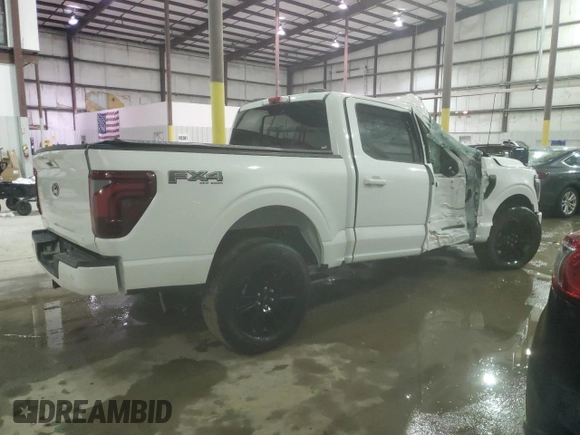 2024 Ford F-150 with VIN 1FTFW7LD8RFA16151, listed as a Copart auction lot 45981835 with 41,829 mi miles and Salvage title. Bid and sale history available at DreamBid. Image 3.