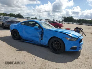 2017 Ford Mustang V6 with VIN 1FA6P8AM1H5255377, listed as a Copart auction lot 59782175 with 72,822 mi miles and Salvage title. Bid and sale history available at DreamBid. Image 4.