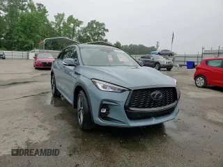 2024 Infiniti QX50 Sport with VIN 3PCAJ5FA0RF102170, listed as a Copart auction lot 58338065 with 10,871 mi miles and Salvage title. Bid and sale history available at DreamBid. Image 14.