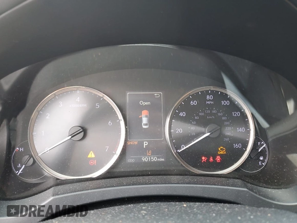2017 Lexus IS 300 with VIN JTHCM1D27H5017619, listed as a Copart auction lot 55659015 with 90,150 mi miles and Salvage title. Bid and sale history available at DreamBid. Image 9.