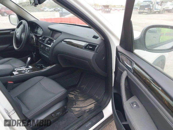 2014 BMW X3 xDrive28i with VIN 5UXWX9C57E0D42183, listed as a IAAI auction lot 42147520 with 121,266 mi miles and . Bid and sale history available at DreamBid. Image 5.