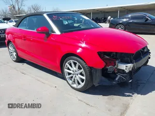 2016 Audi A3 2.0T Premium Plus with VIN WAU38LFF1G1014252, listed as a IAAI auction lot 41837550 with 71,757 mi miles. Bid and sale history available at carsss.com. Image 1.