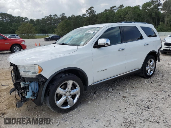 2013 Dodge Durango Citadel z VIN 1C4SDHET0DC617451, wystawiony jako Copart lot #54627075 z przebiegiem 139 414 mil mil oraz Szkoda całkowita • Salvage title. Historia ofert i sprzedaży dostępna na DreamBid. Obrazek 1.