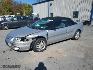 2002 Chrysler Sebring LXi with VIN 1C3EL55R62N327613, listed as a Copart auction lot 76669144 with 57,725 mi miles and Salvage Title. Bid and sale history available at carsss.com. Image 1.