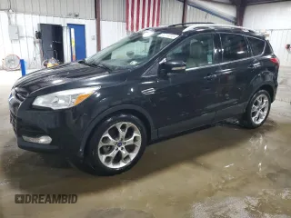 2015 Ford Escape Titanium with VIN 1FMCU9J95FUC36112, listed as a Copart auction lot 61374015 with 111,041 mi miles and Salvage title. Bid and sale history available at DreamBid. Image 1.