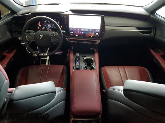 2023 Lexus RX 500h F Sport Performance with VIN 2T2BCMEA2PC004863, listed as a Copart auction lot 54155885 with 40,922 mi miles and Salvage title. Bid and sale history available at DreamBid. Image 8.