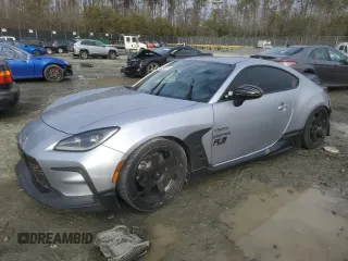 2023 Toyota GR86 with VIN JF1ZNBC11P8752445, listed as a Copart auction lot 45793345 with 72,039 mi miles and Salvage Title. Bid and sale history available at carsss.com. Image 1.