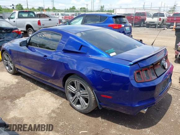 2013 Ford Mustang V6 with VIN 1ZVBP8AM8D5254453, listed as a IAAI auction lot 42535999 with 105,652 mi miles and . Bid and sale history available at DreamBid. Image 3.