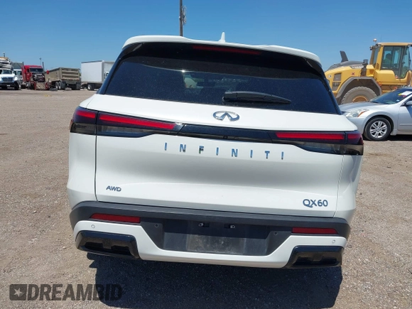 2024 Infiniti QX60 Luxe with VIN 5N1DL1FS0RC338206, listed as a IAAI auction lot 42236710 with 17,837 mi miles and . Bid and sale history available at DreamBid. Image 15.