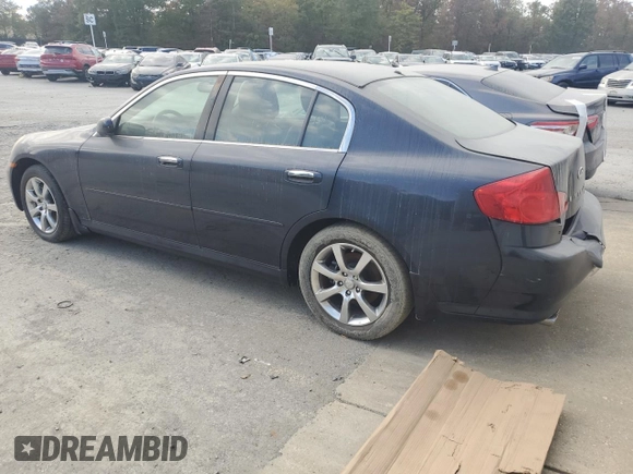 2006 Infiniti G35 z VIN JNKCV51F56M605484, wystawiony jako Copart lot #76721034 z przebiegiem 214 171 mil mil oraz Czysty tytuł • Clean title. Historia ofert i sprzedaży dostępna na DreamBid. Obrazek 2.