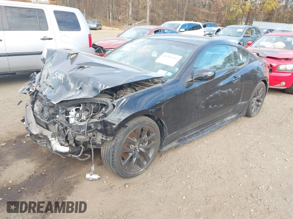 2013 Hyundai Genesis Coupe Premium with VIN KMHHT6KD7DU079819, listed as a IAAI auction lot 40863494 with 111,012 mi miles and . Bid and sale history available at DreamBid. Image 2.
