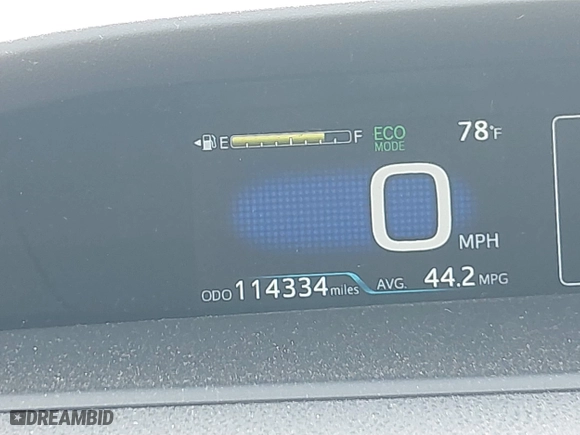 2016 Toyota Prius Four with VIN JTDKARFU2G3023311, listed as a IAAI auction lot 41625483 with 114,334 mi miles. Bid and sale history available at carsss.com. Image 16.