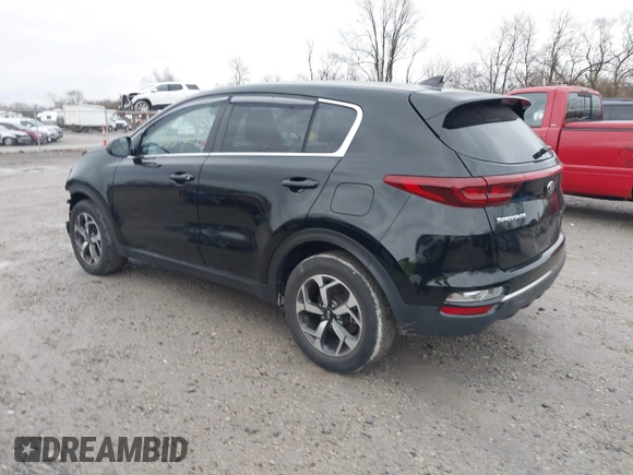 2020 Kia Sportage LX with VIN KNDPM3AC2L7784884, listed as a IAAI auction lot 41037307 with 46,030 mi miles and . Bid and sale history available at DreamBid. Image 3.