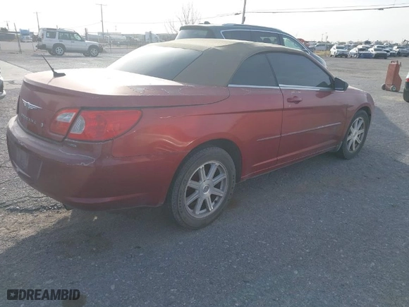2008 Chrysler Sebring Touring with VIN 1C3LC55R88N693069, listed as a IAAI auction lot 41933721 with 155,856 mi miles. Bid and sale history available at carsss.com. Image 4.