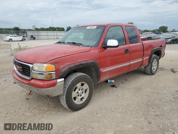 2002 GMC Sierra 1500 SLE z VIN 2GTEK19T021129091, wystawiony jako Copart lot #61494455 z przebiegiem 280 621 mil mil oraz Czysty tytuł • Clean title. Historia ofert i sprzedaży dostępna na DreamBid. Obrazek 1.