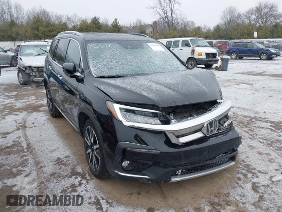 2021 Honda Pilot Touring 8-Passenger z VIN 5FNYF6H94MB091384, wystawiony jako IAAI lot #41567070 z przebiegiem 78 330 mil mil oraz . Historia ofert i sprzedaży dostępna na DreamBid. Obrazek 1.