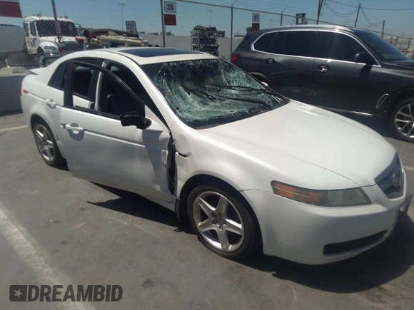 2004 Acura TL with VIN 19UUA66244A008050, listed as a IAAI auction lot 40024854 with 1 mi miles. Bid and sale history available at carsss.com. Image 1.