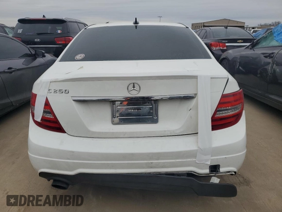 2014 Mercedes-Benz C with VIN WDDGF4HB2EA935084, listed as a Copart auction lot 44710705 with 129,016 mi miles and Salvage Title. Bid and sale history available at carsss.com. Image 6.