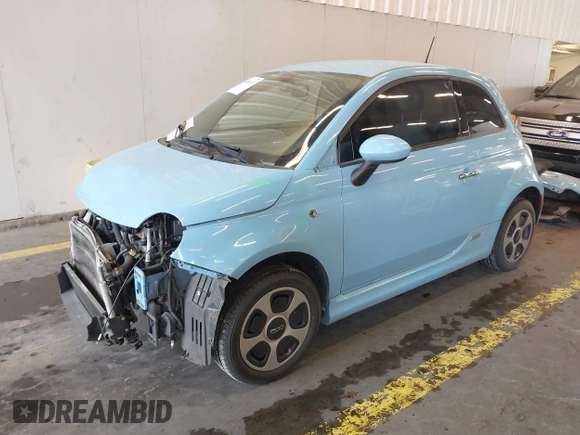 2017 FIAT 500e with VIN 3C3CFFGE7HT546071, listed as a IAAI auction lot 40858363 with 37,454 mi miles. Bid and sale history available at carsss.com. Image 25.
