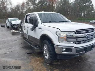 2018 Ford F-150 XL with VIN 1FTEW1E55JFB83828, listed as a IAAI auction lot 41118373 with 96,605 mi miles. Bid and sale history available at carsss.com. Image 1.