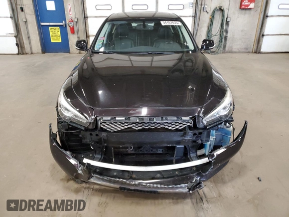2014 Infiniti Q50 Sport with VIN JN1BV7AR7EM685181, listed as a Copart auction lot 54167635 with 108,768 mi miles and Salvage Title. Bid and sale history available at DreamBid. Image 5.