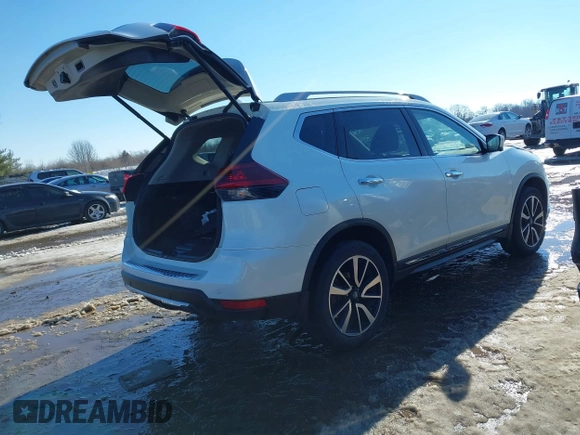 2019 Nissan Rogue SL with VIN 5N1AT2MV5KC799882, listed as a IAAI auction lot 41341776 with 57,119 mi miles. Bid and sale history available at carsss.com. Image 4.