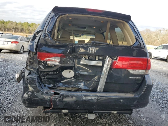 2008 Honda Odyssey Touring with VIN 5FNRL38968B022567, listed as a Copart auction lot 44445385 with 176,391 mi miles and Salvage Title. Bid and sale history available at carsss.com. Image 6.