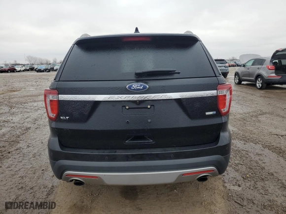 2017 Ford Explorer XLT with VIN 1FM5K8DH0HGD84004, listed as a Copart auction lot 44126095 with 94,116 mi miles and Salvage Title. Bid and sale history available at carsss.com. Image 6.