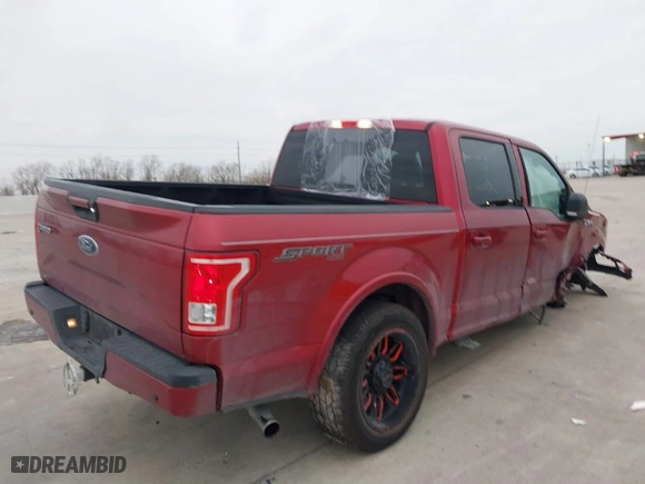 2017 Ford F-150 XL with VIN 1FTEW1EGXHFC76095, listed as a IAAI auction lot 41341104 with 127,746 mi miles. Bid and sale history available at carsss.com. Image 4.