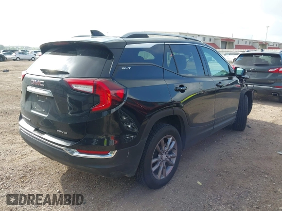 2023 GMC Terrain SLT z VIN 3GKALVEG5PL191771, wystawiony jako IAAI lot #42543485 z przebiegiem 50 250 mil mil oraz . Historia ofert i sprzedaży dostępna na DreamBid. Obrazek 4.