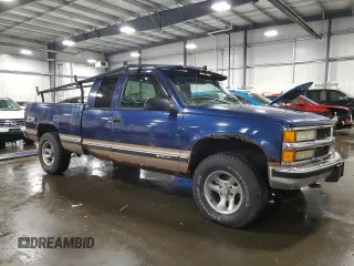 1995 Chevrolet Silverado 1500 with VIN 2GCEK19K0S1286482, listed as a Copart auction lot 81173674 with 173,321 mi miles and Salvage Title. Bid and sale history available at DreamBid. Image 4.