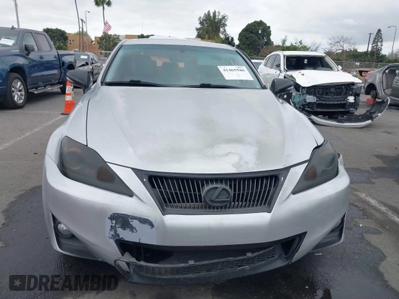 2012 Lexus IS 250 with VIN JTHCF5C22C5055027, listed as a IAAI auction lot 41465580 with 167,686 mi miles and . Bid and sale history available at DreamBid. Image 12.