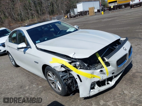2015 BMW 5 Series 528i xDrive with VIN WBA5A7C54FD627334, listed as a IAAI auction lot 41904365 with 144,316 mi miles and . Bid and sale history available at DreamBid. Image 1.
