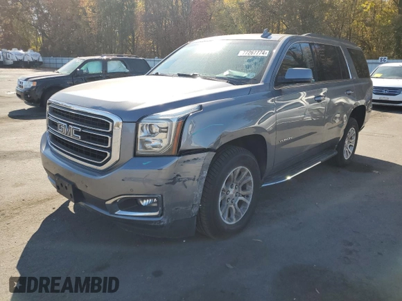 2019 GMC Yukon SLE with VIN 1GKS2AKC4KR334387, listed as a Copart auction lot 77267774 with 62,821 mi miles and Salvage Title. Bid and sale history available at carsss.com. Image 1.
