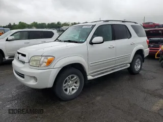 2005 Toyota Sequoia Limited with VIN 5TDBT48A35S241074, listed as a Copart auction lot 55754685 with 219,240 mi miles and Salvage Title. Bid and sale history available at DreamBid. Image 1.