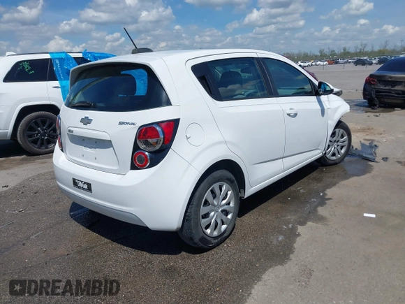 2016 Chevrolet Sonic LS with VIN 1G1JA6SH8G4109258, listed as a IAAI auction lot 41828834 with 95,222 mi miles and . Bid and sale history available at DreamBid. Image 4.