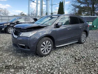2015 Acura MDX Tech Pkg with VIN 5FRYD4H47FB008644, listed as a Copart auction lot 52514695 with 116,291 mi miles and Salvage Title. Bid and sale history available at carsss.com. Image 1.